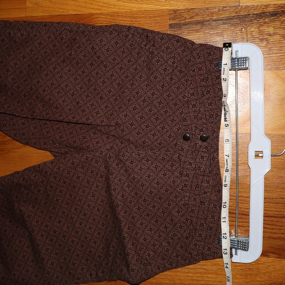 Tommy Jeans Brown Printed Flare Capri - Picture 6 of 7